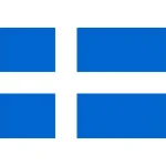Shetland Islands medium hand flag