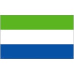 Sierra Leone medium table flag