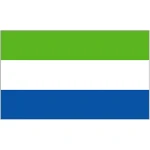 Sierra Leone medium table flag