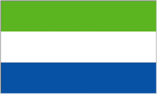 Sierra Leone medium table flag 1 Sierra Leone medium table flag