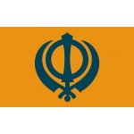 Sikh medium hand flag