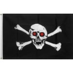Skull Red Eyes table flag