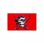 Red Skull Cross Sabres "Jolly Rouge" 5'x3'