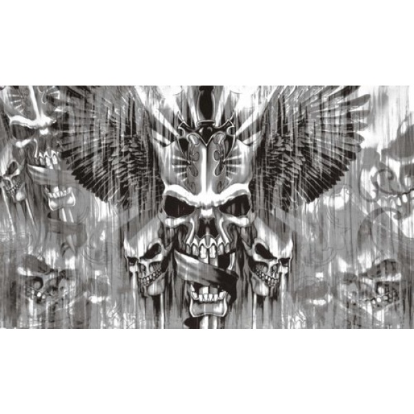Skull with Sword 5'x3'
