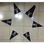 20m 50 flag 8"x12" triangle Skull & Crossbones bunting