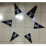 20m 50 flag 8"x12" triangle Skull & Crossbones bunting