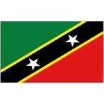 St Christopher & Nevis medium table flag