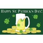 Happy St Patrick's Day (Ireland/Irish) 5'x3'