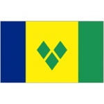 St Vincent & the Grenadines medium table flag