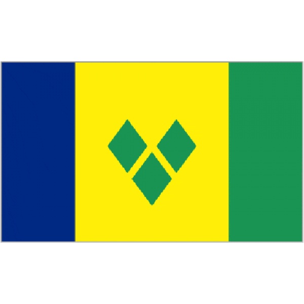 St Vincent & the Grenadines medium table flag