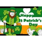 St Patrick's Leprechaun 5'x3'
