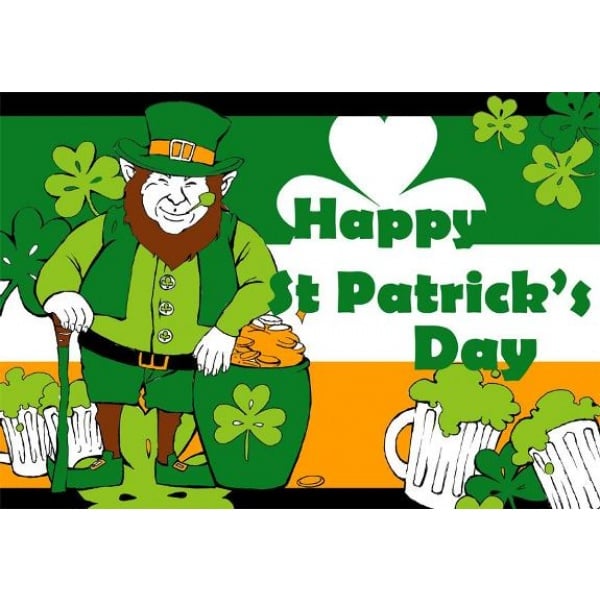 St Patrick's Leprechaun 5'x3'