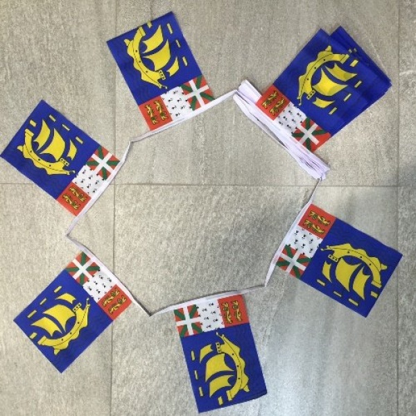 6m 20 flag St Pierre bunting
