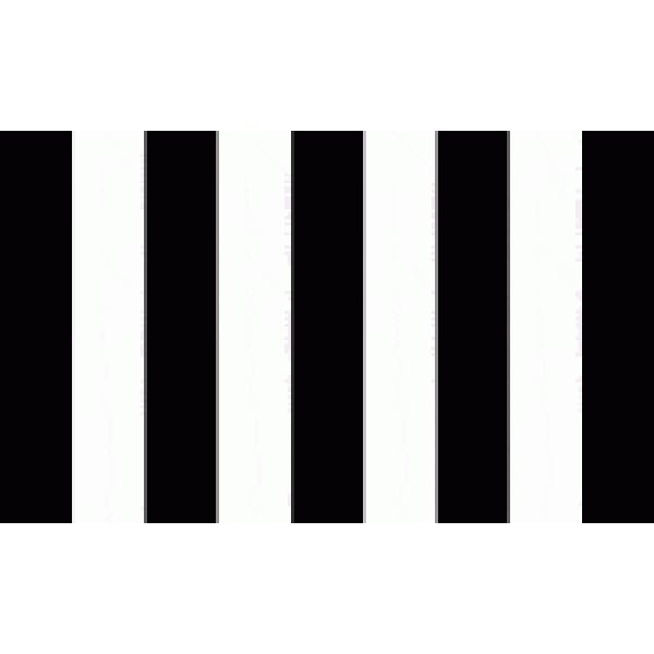 Striped black/white 5'x3'