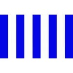 Striped Blue/White 5'x3'