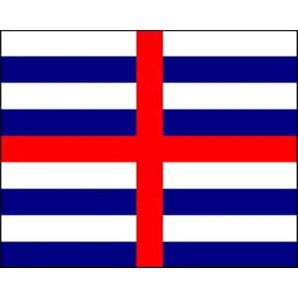 Striped Ensign blue/white 5'x3'