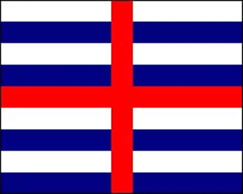 striped-ensign-b-4de4e7448b25d Striped Ensign blue/white 5'x3' - Image 1