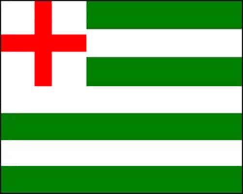 striped-ensign-g-4de4e7b7e9eb5 Striped Ensign Green/White 5'x3' - Image 1