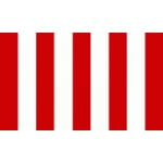 Striped Red/White 5'x3'