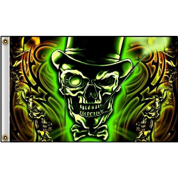 Top Hat Skull 5'x3'