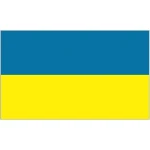 Ukraine medium table flag