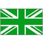 Union Jack Green 3'x2'