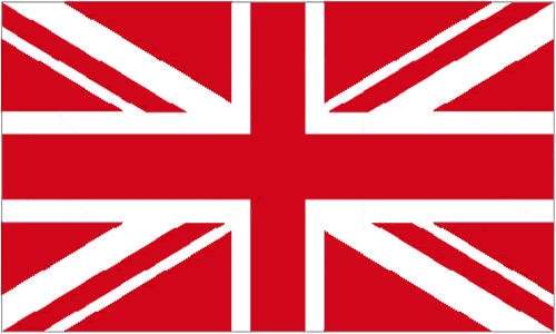 Union Jack Red/White table flag 1 Union Jack Red/White table flag