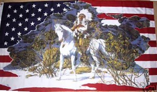 us-indian-chief-4ddbc8ec7d63b US Indian Chief Horse/Mountain 5'x3' - Image 1
