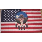 USA Feather Wolf 5'x3'