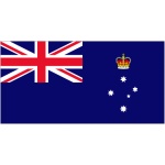 Victoria hand flag