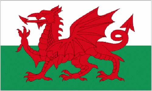 Welsh Dragon medium table flag (Wales) 1 Welsh Dragon medium table flag (Wales)
