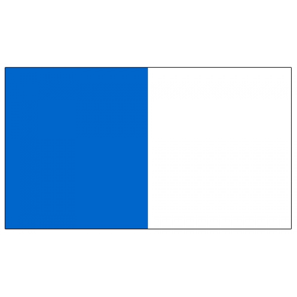 Vertical Stripe Blue/White  5'x3'
