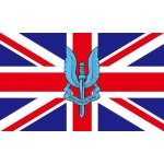 Who Dares Wins SAS (Union Jack background) 5'x3'