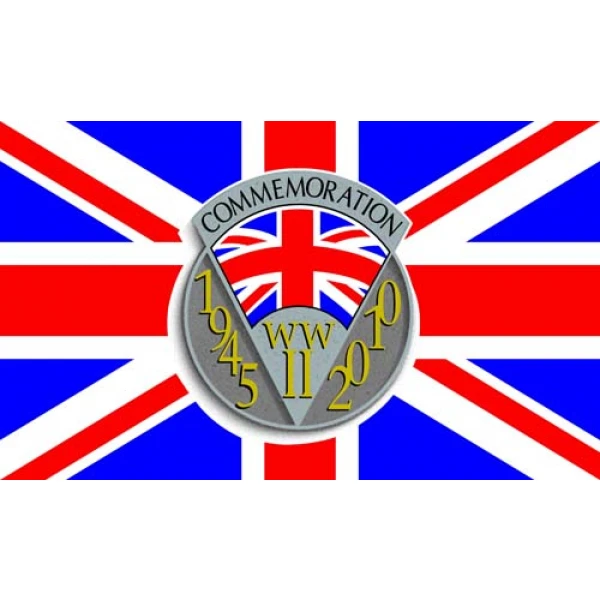 WW2 65th Anniversary Flag 2010 5'x3'