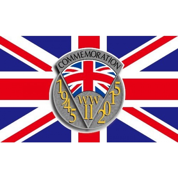 WW2 70th Anniversary 1945-2015 5'x3'
