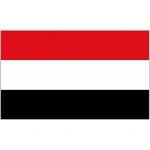 Yemen large hand flag