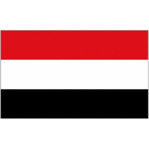 Yemen large hand flag