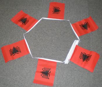 6m 20 flag Albania bunting 1 6m 20 flag Albania bunting