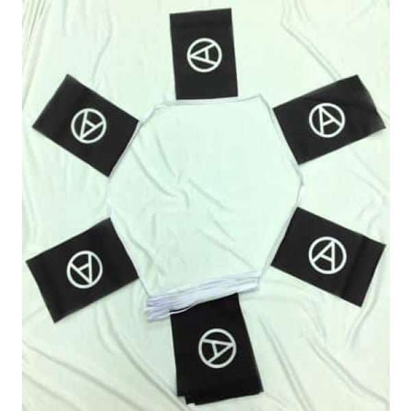 6m 20 flag Anarchy bunting