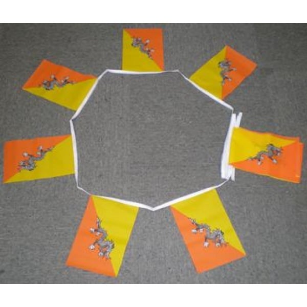 6m 20 flag Bhutan bunting