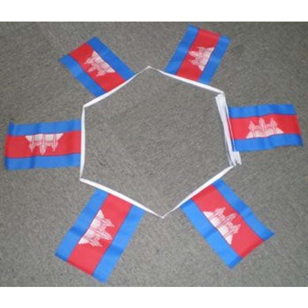 6m 20 flag Cambodia bunting
