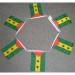 6m 20 flag Sao Tome & Principe bunting