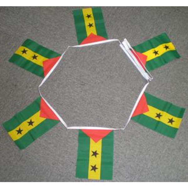 6m 20 flag Sao Tome & Principe bunting