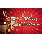 Merry Christmas Reindeer 5'x3'