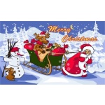 Rudolph on Sleigh (Christmas Reindeer) 5'x3'
