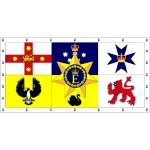Australia Royal Standard medium table flag