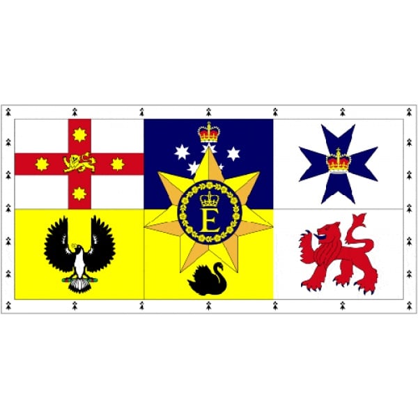 Australian Royal Standard hand flag