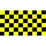 Checkered Black/Yellow 5'x3'