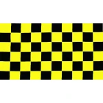 Checkered Black/Yellow 5'x3'