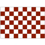 Checkered maroon/white 3'x2'